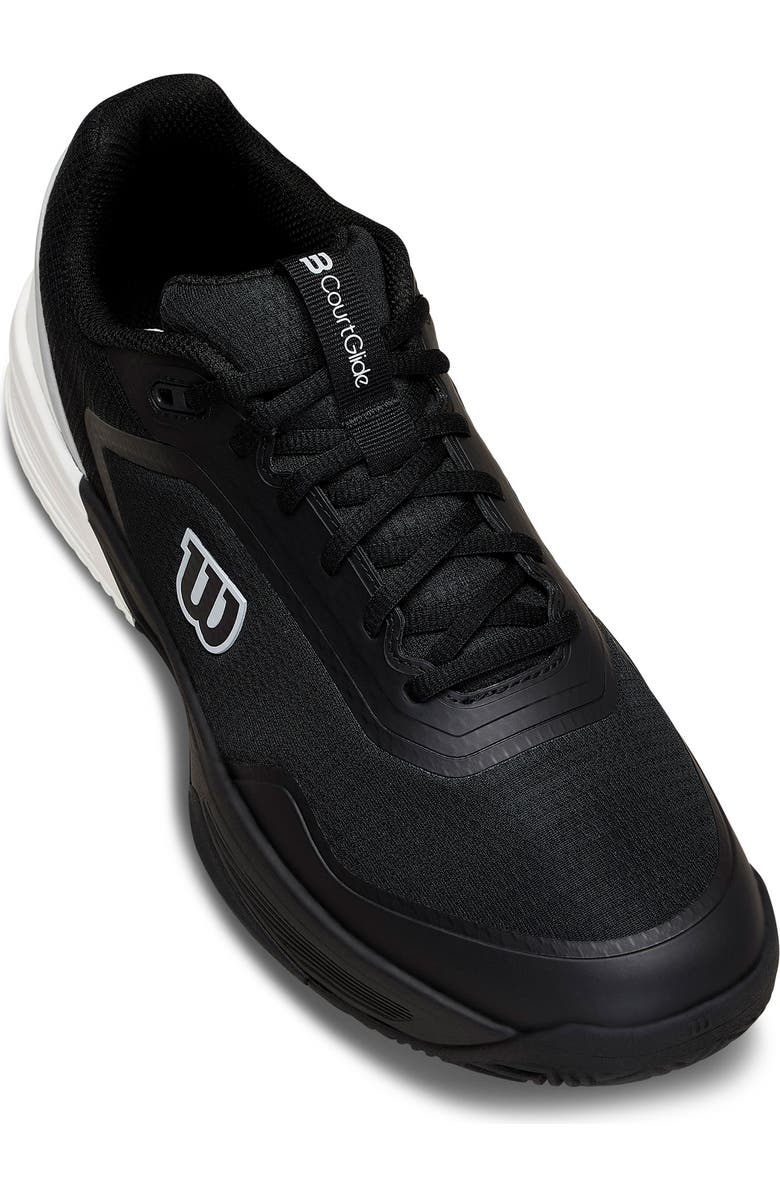 WILSON CourtGlide Tennis Shoe, Alternate, color, Black / White / Lunar Rock