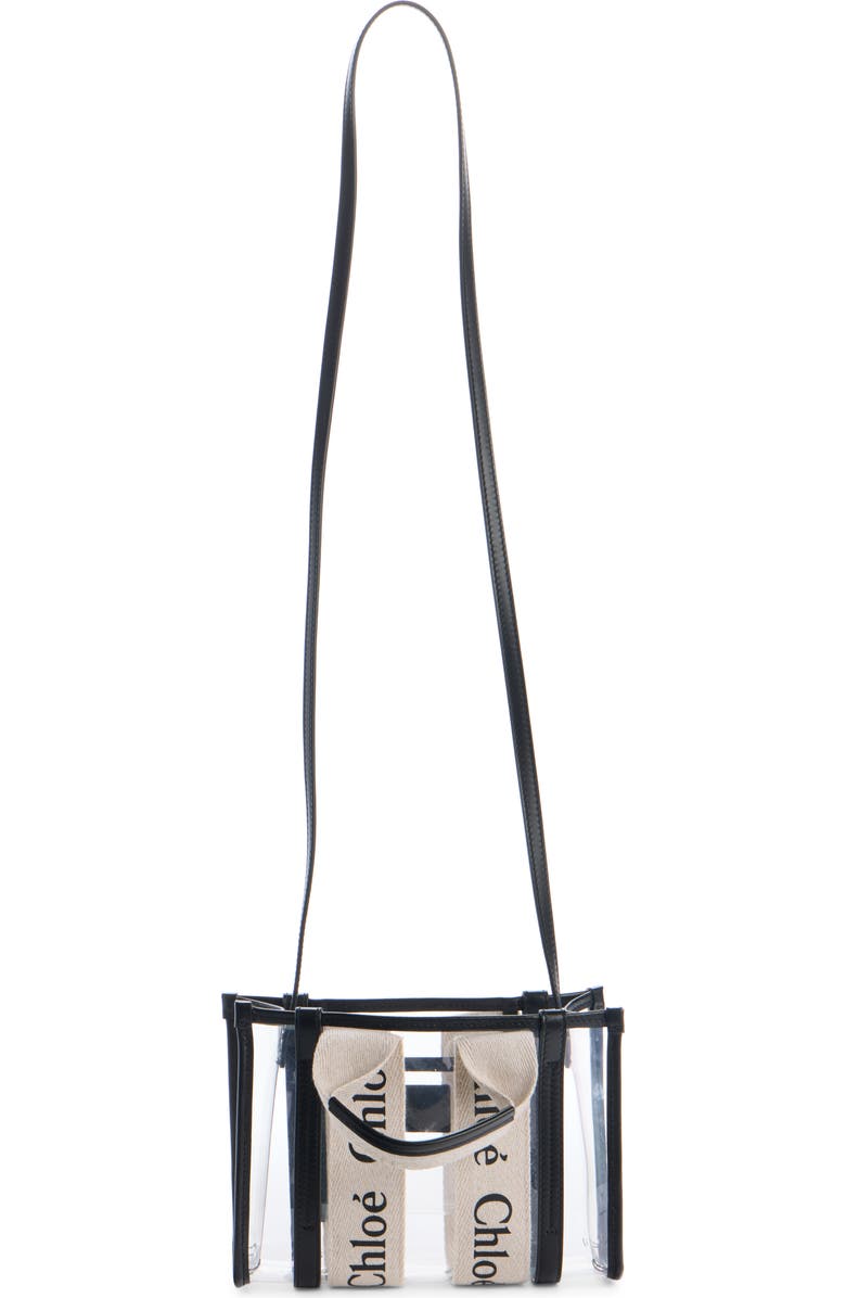 Chloé Mini Woody Jelly & Leather Tote Bag, Alternate, color,