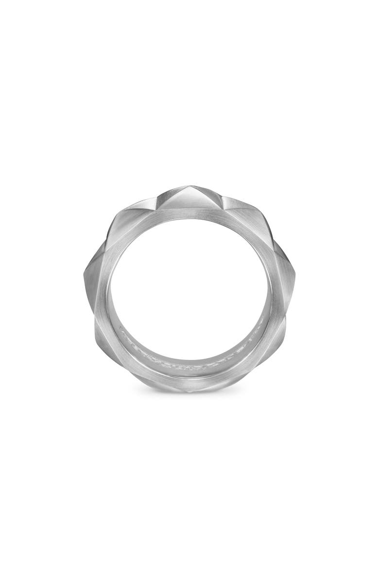 David Yurman Men's Pyramid Band Ring in Sterling Silver, 8mm, Alternate, color, Sterling Silver