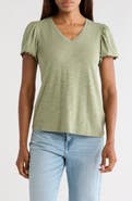 Caslon® Scallop Trim T-Shirt