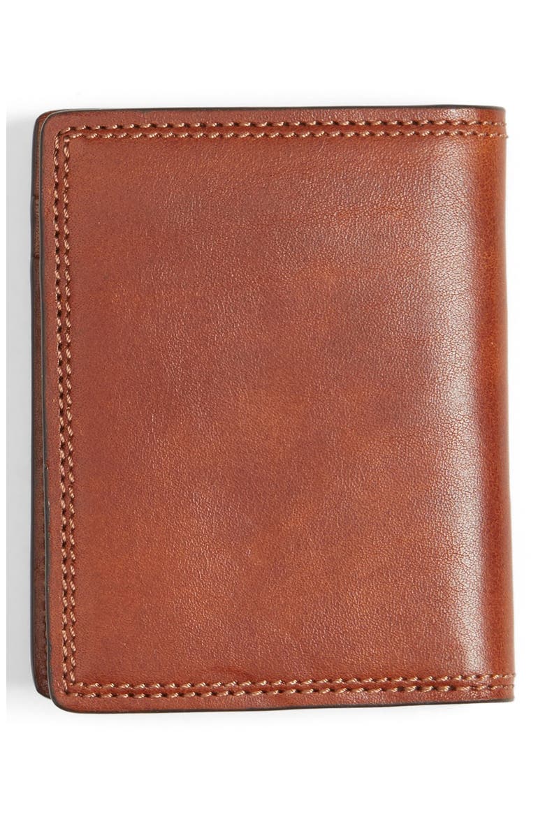 Leather Front Pocket Money Clip Wallet, Alternate, color, AMBER