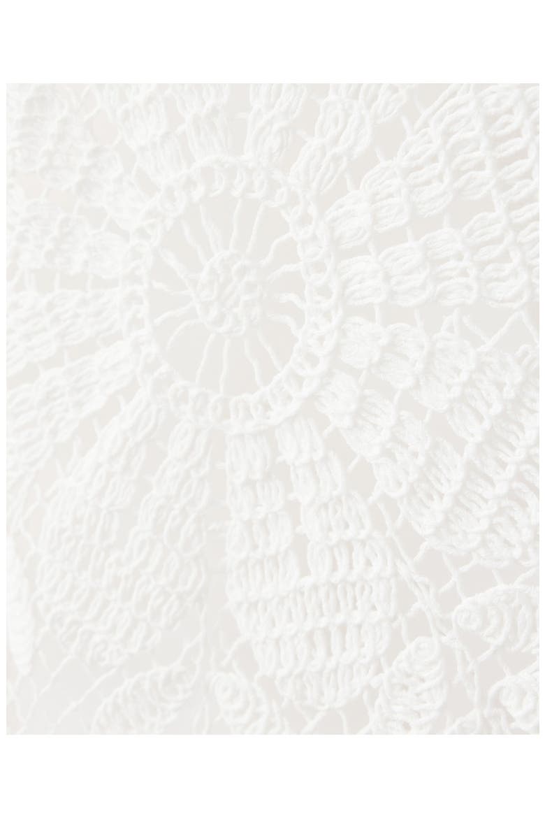 Floral Crocheted Cover-Up Dress, Alternate, color, WHITE