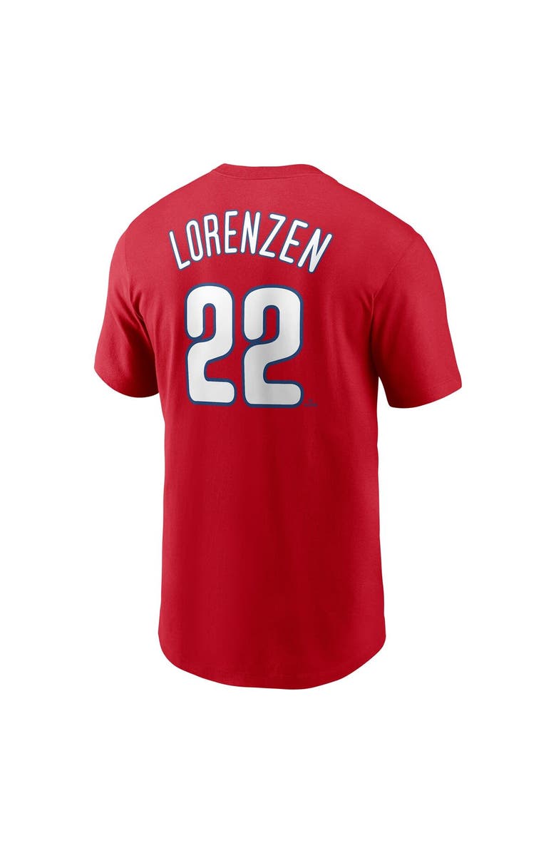 Nike Men's Nike Michael Lorenzen Red Philadelphia Phillies Player Name & Number T-Shirt, Alternate, color, 