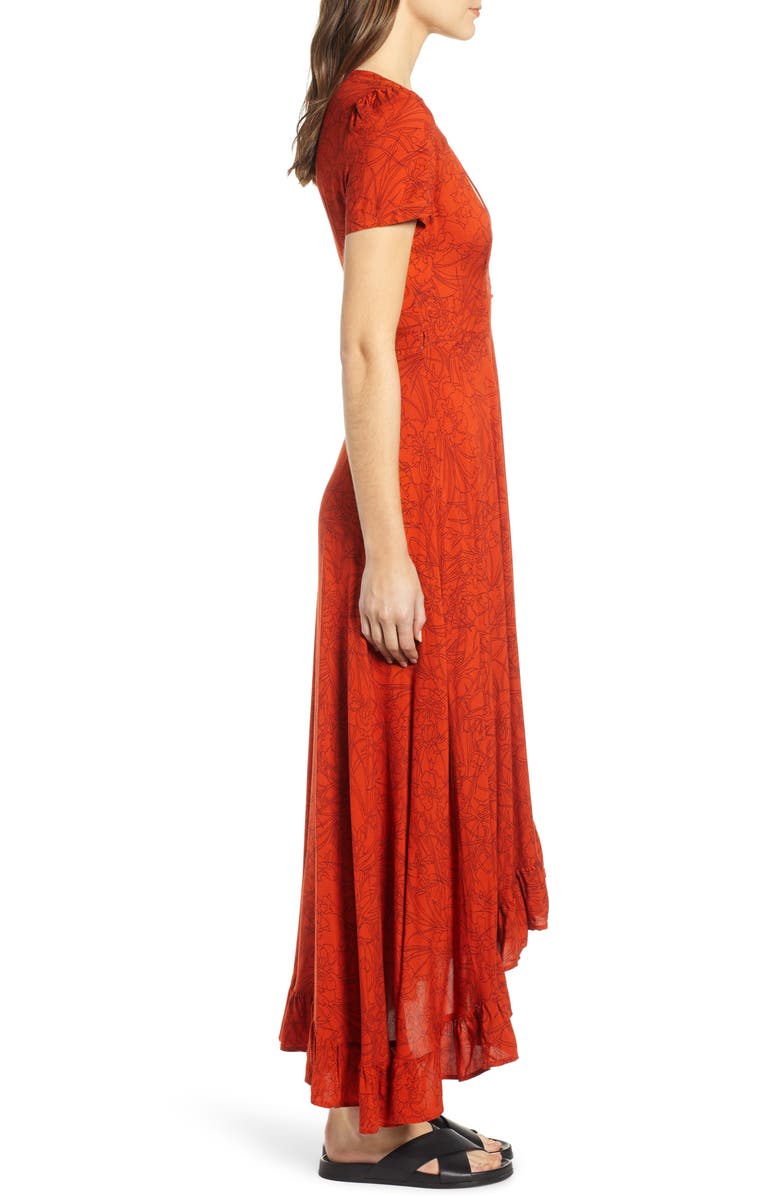 Lira Clothing Daniella Floral Print Wrap Dress, Alternate, color,