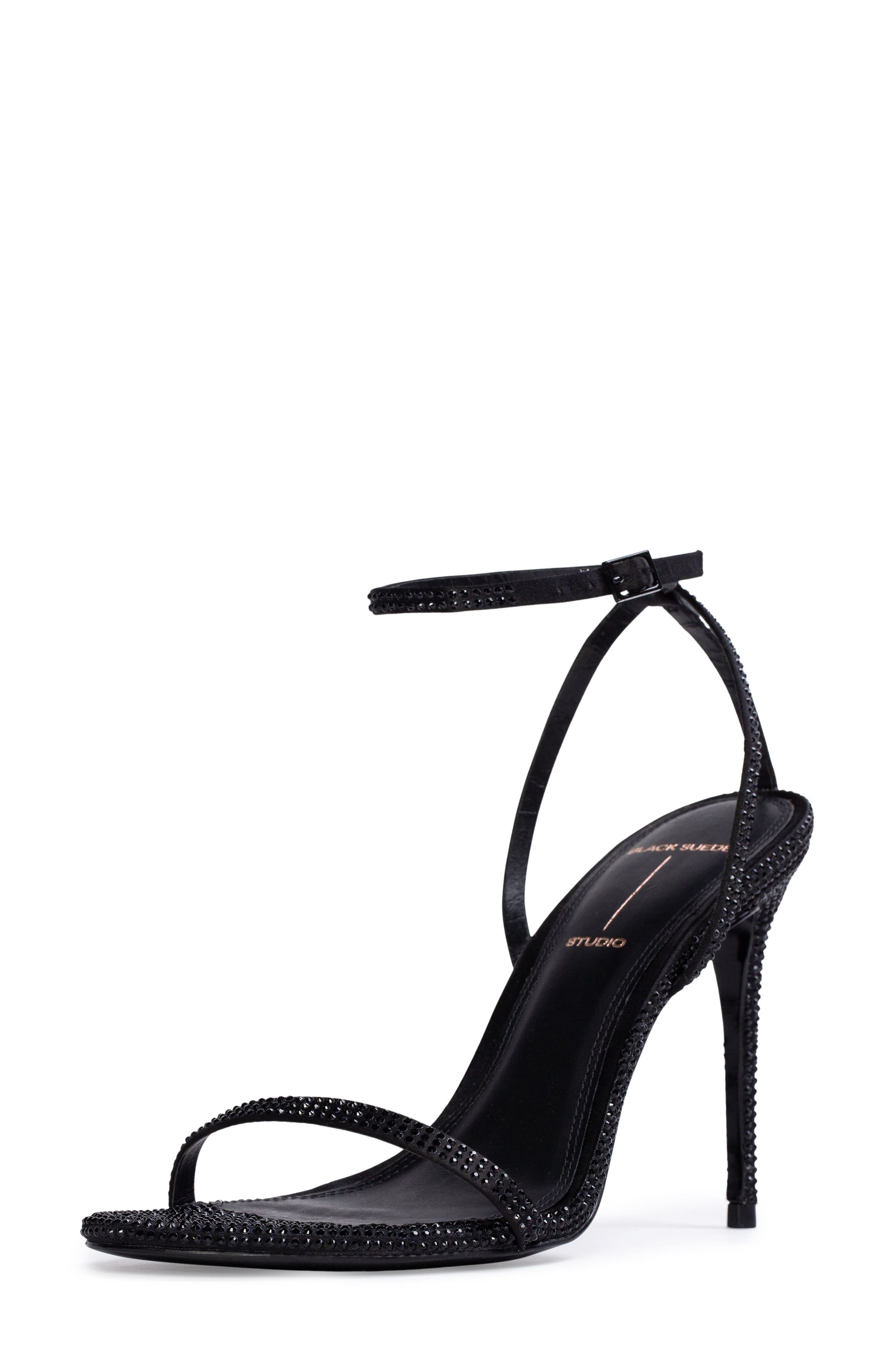 BLACK SUEDE STUDIO Everly Ankle Strap Sandal, Alternate, color, 
