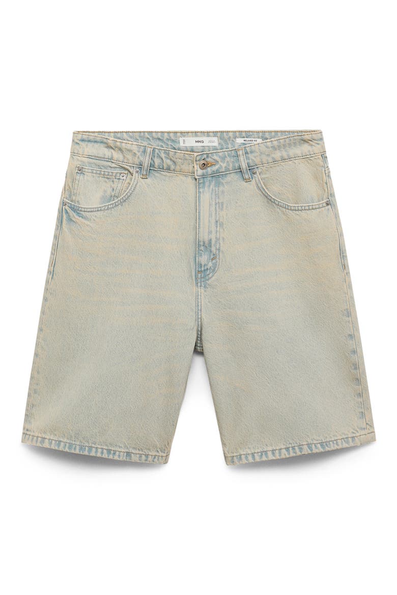 Relaxed Fit Denim Bermuda Shorts, Alternate, color, LIGHT VINTAGE BLUE