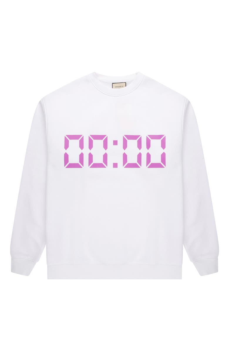 VOUSETI Us Against Time Crewneck Sweatshirt, Alternate, color, 