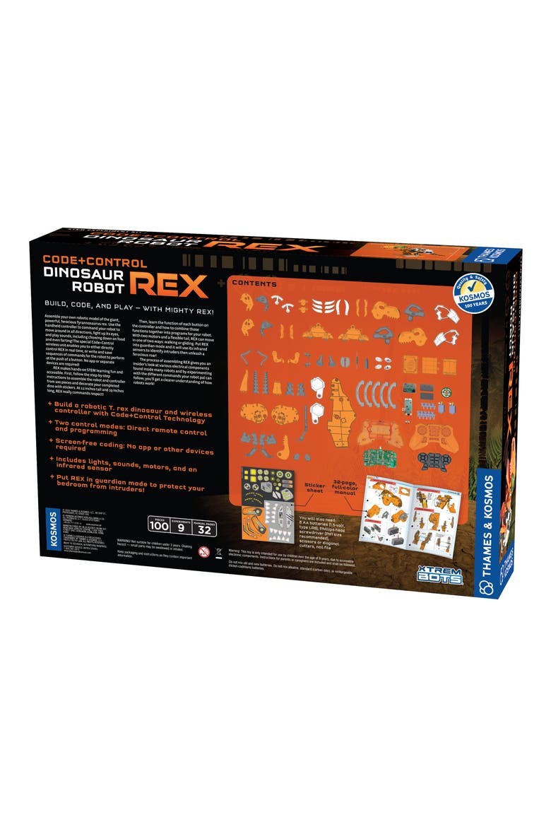 Code+Control Dinosaur Robot Rex Kit, Alternate, color, MISCELLANEOUS