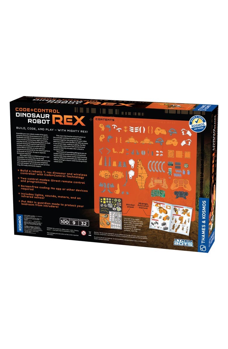 Thames & Kosmos Code+Control Dinosaur Robot Rex Kit, Alternate, color, Miscellaneous