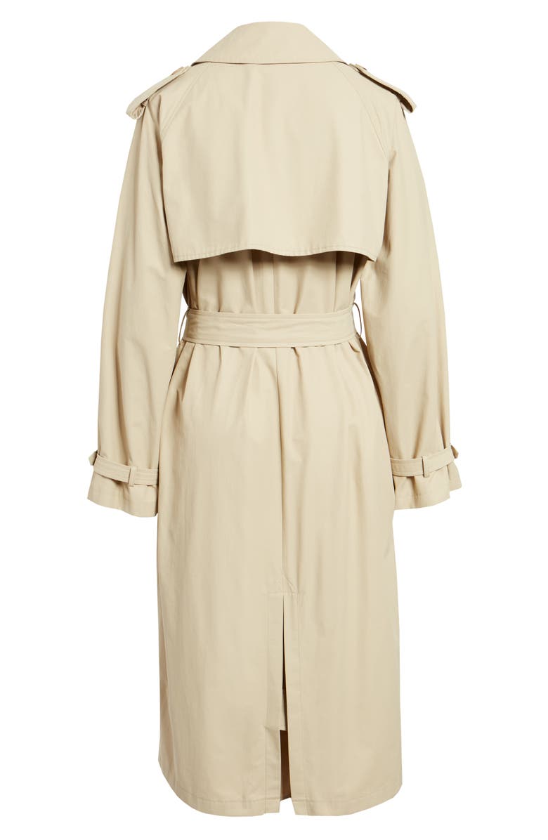 Nili Lotan Tanner Trench Coat, Alternate, color, Khaki