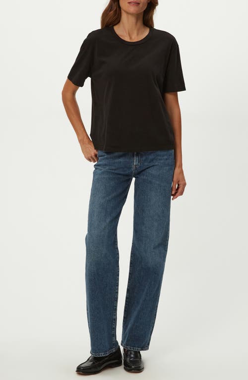 Michael Stars Nina Cotton T-shirt In Black