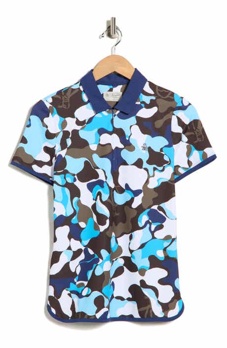 ORIGINAL PENGUIN GOLF Abstract Print Knit Golf T-Shirt