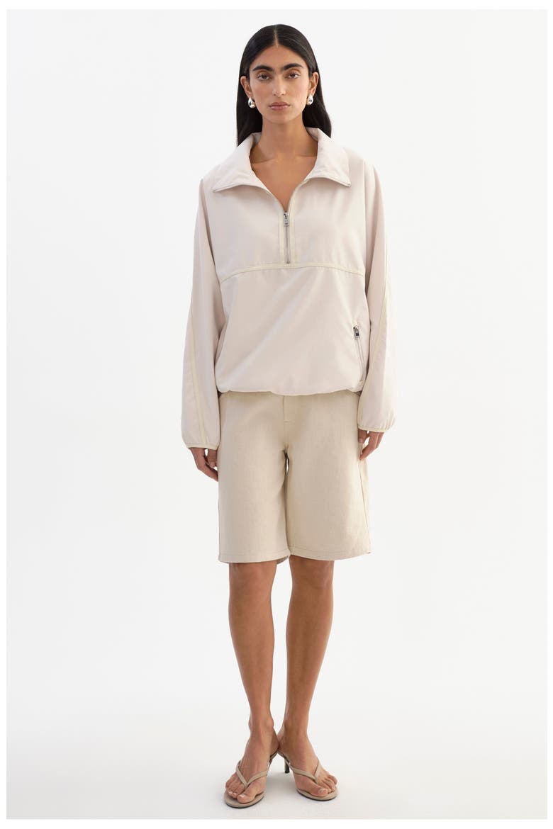 Weslee | Half-Zip Pullover Jacket, Alternate, color, Whisper White