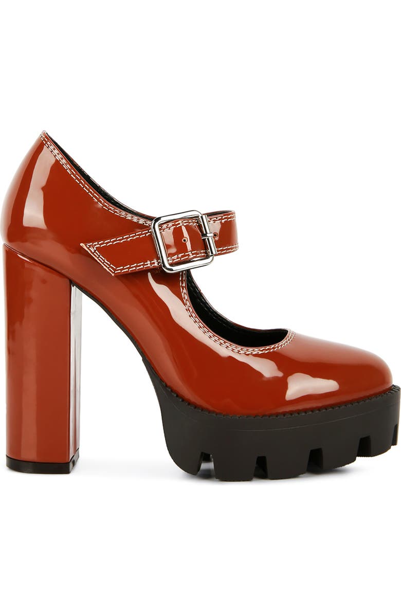 LONDON RAG Millenial Bug Mary Jane Platform Pump, Alternate, color, Tan