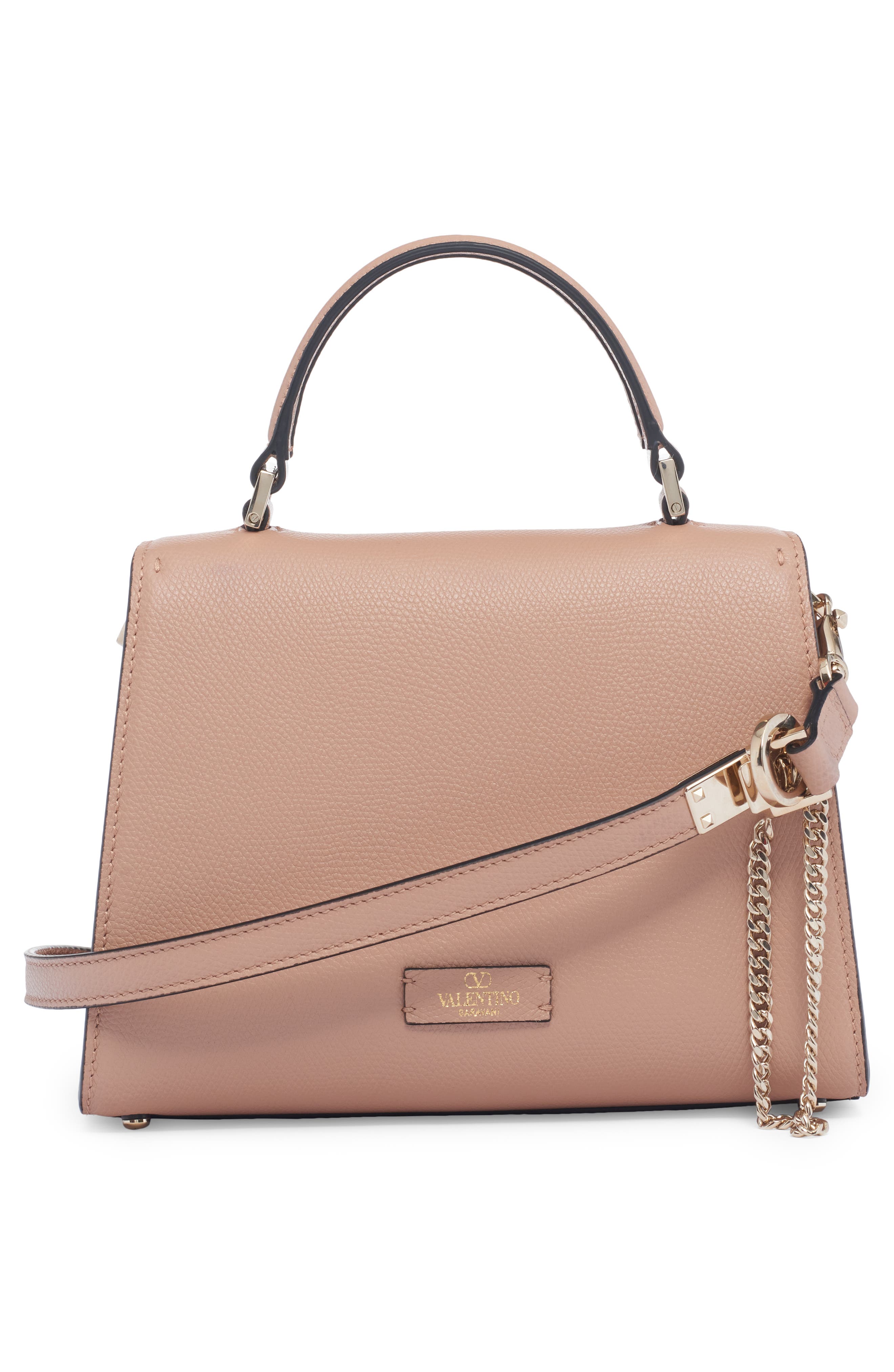 Valentino Garavani Small VSling Leather Top Handle Bag, Alternate, color, 