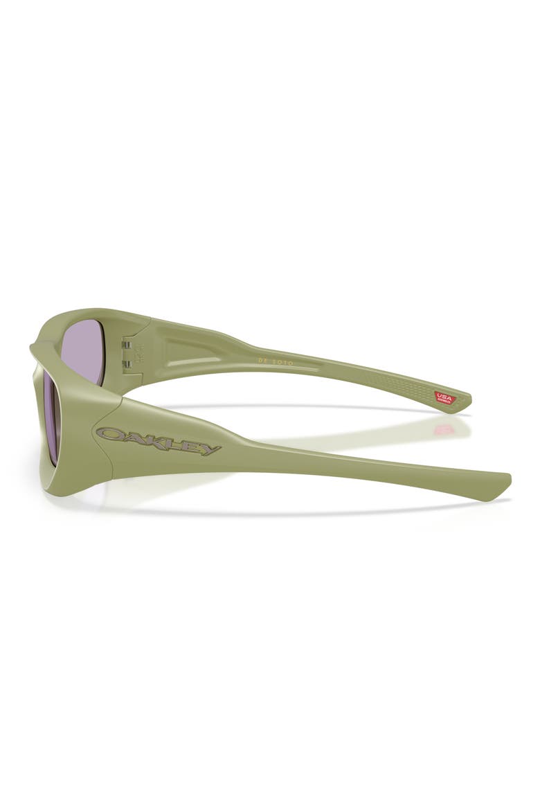 Gender Inclusive De Soto 59mm Rectangle Sunglasses, Alternate, color, MATTE FERN / PRIZM SLATE