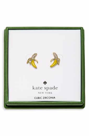 Pavé Banana Stud Earrings