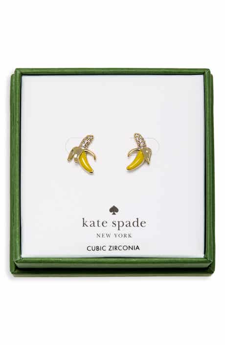 Pavé Banana Stud Earrings