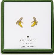 Kate Spade New York Pavé Banana Stud Earrings