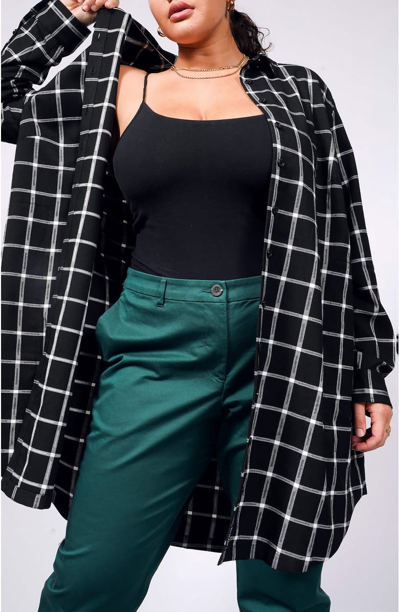 WILDFANG The Essential Plaid Long Sleeve Shirt Dress, Alternate, color, 