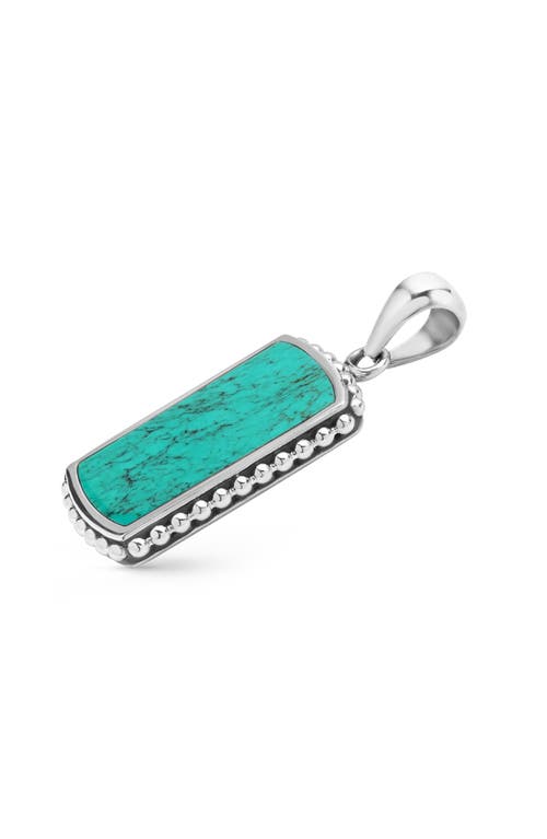 Lagos Anthem Turquoise Id Tag In Blue