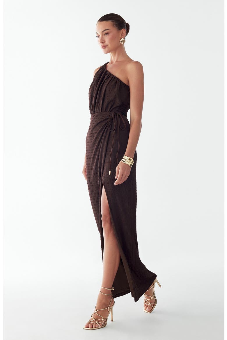 Niamh Maxi Dress, Alternate, color, Chocolate