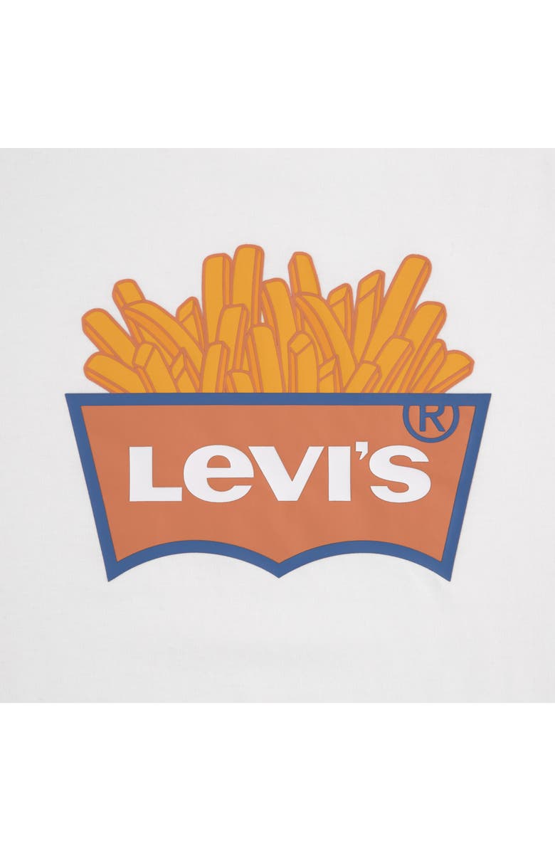 Levi's Kids' French Fry T-Shirt, Alternate, color, Blanc De Blanc