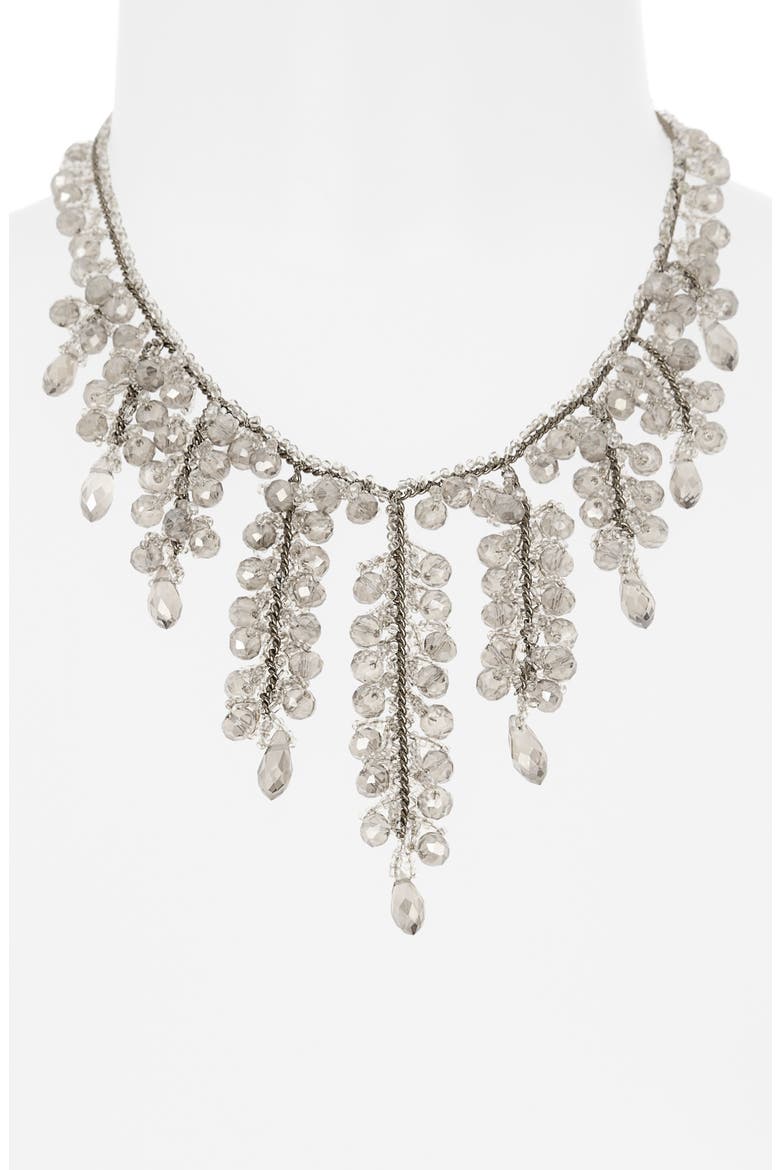 Felice Frontal Necklae, Alternate, color, GUNMETAL