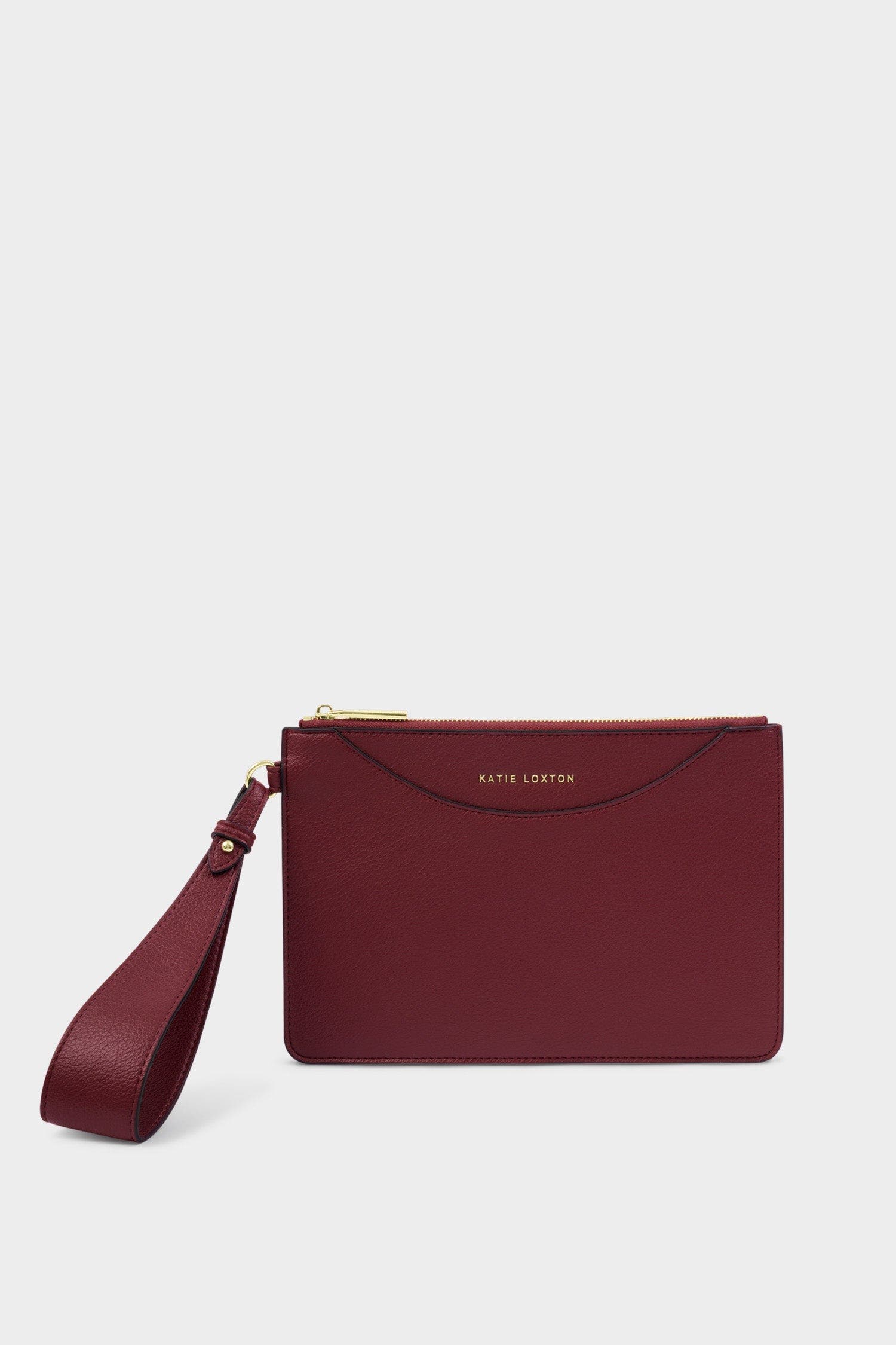Katie Loxton Alba Wristlet Pouch in Cherry, Alternate, color, Cherry
