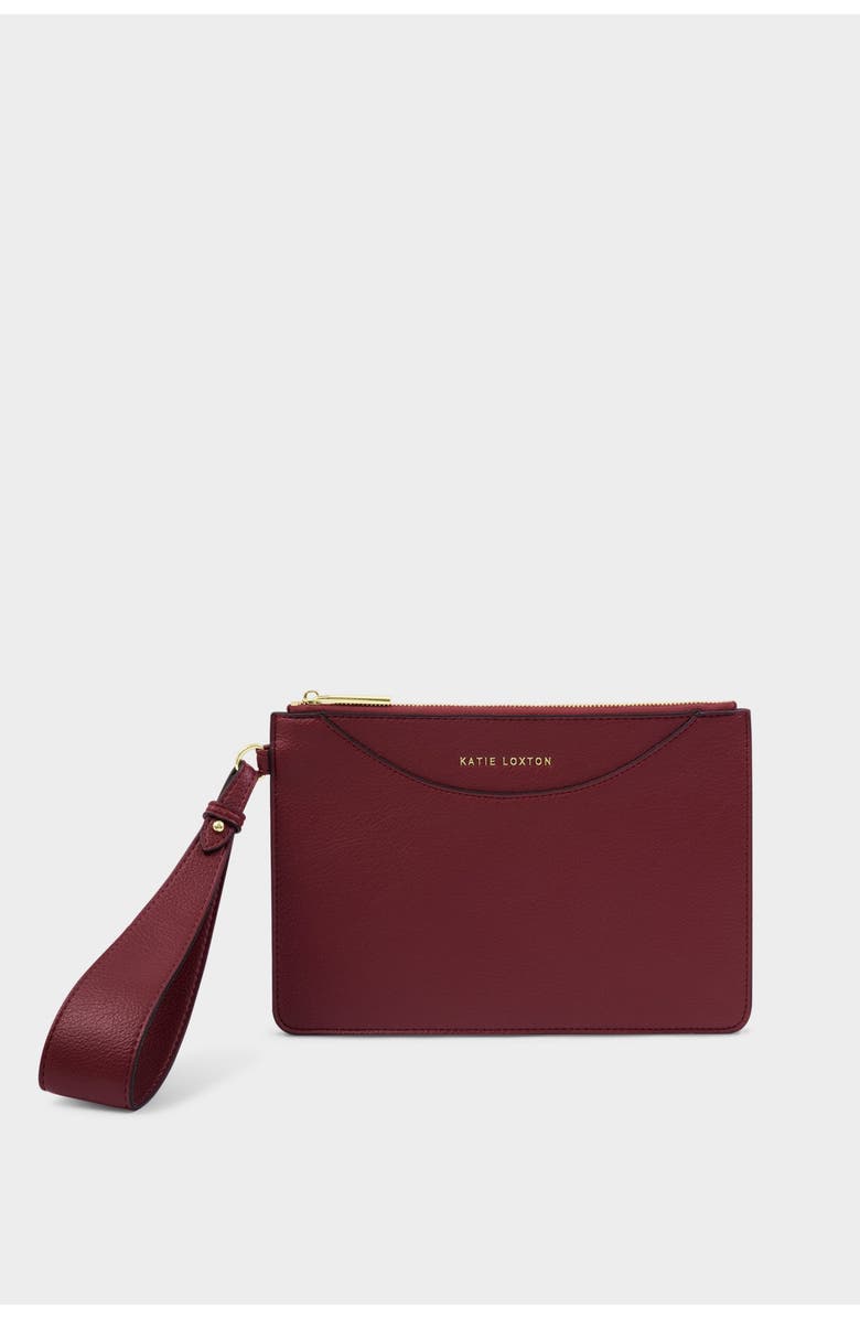 Katie Loxton Alba Wristlet Pouch in Cherry, Alternate, color, Cherry