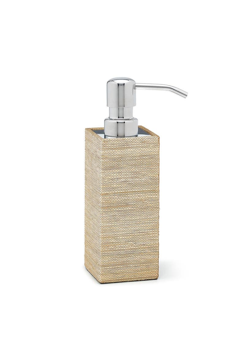 Araba Raffia Pump Dispenser, Main, color, BEIGE