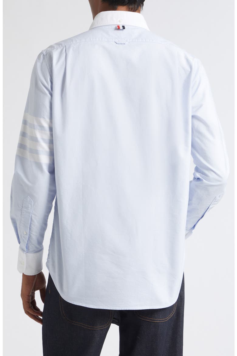 Straight Fit Cotton Button-Down Shirt, Alternate, color, LIGHT BLUE