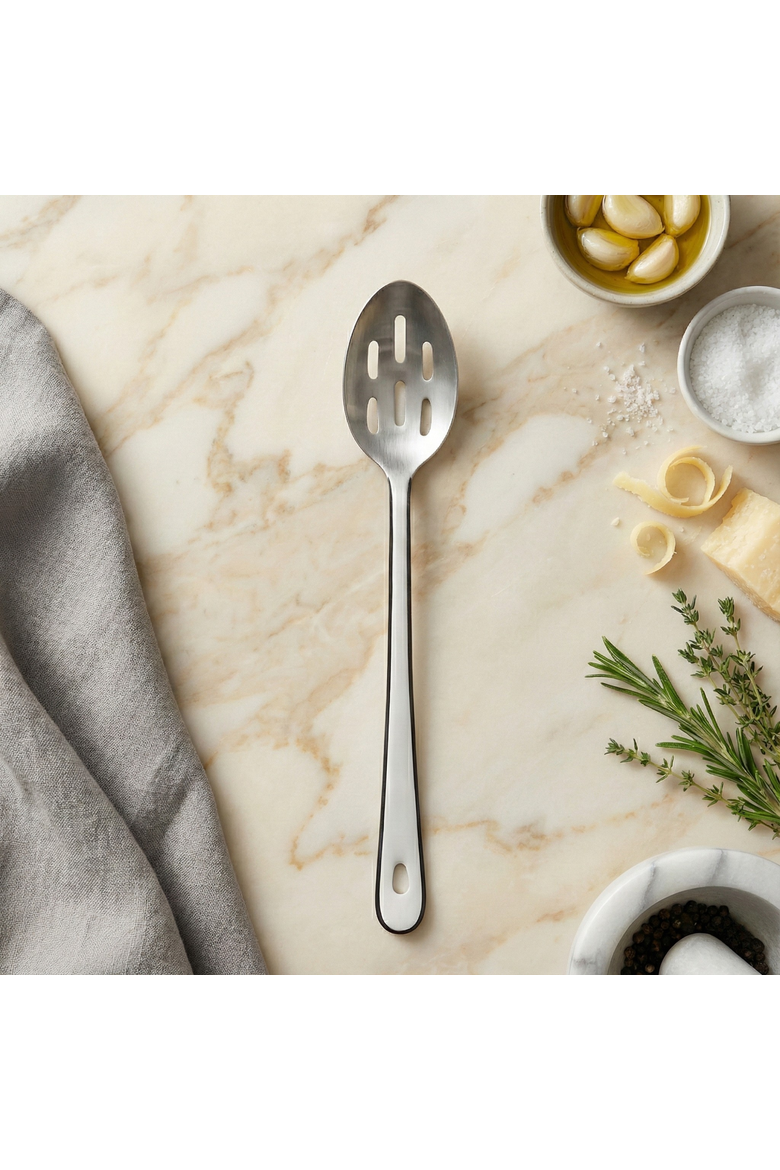 Harlow Slotted Spoon with Stainless Steel Head, Alternate, color, Stainless Steel