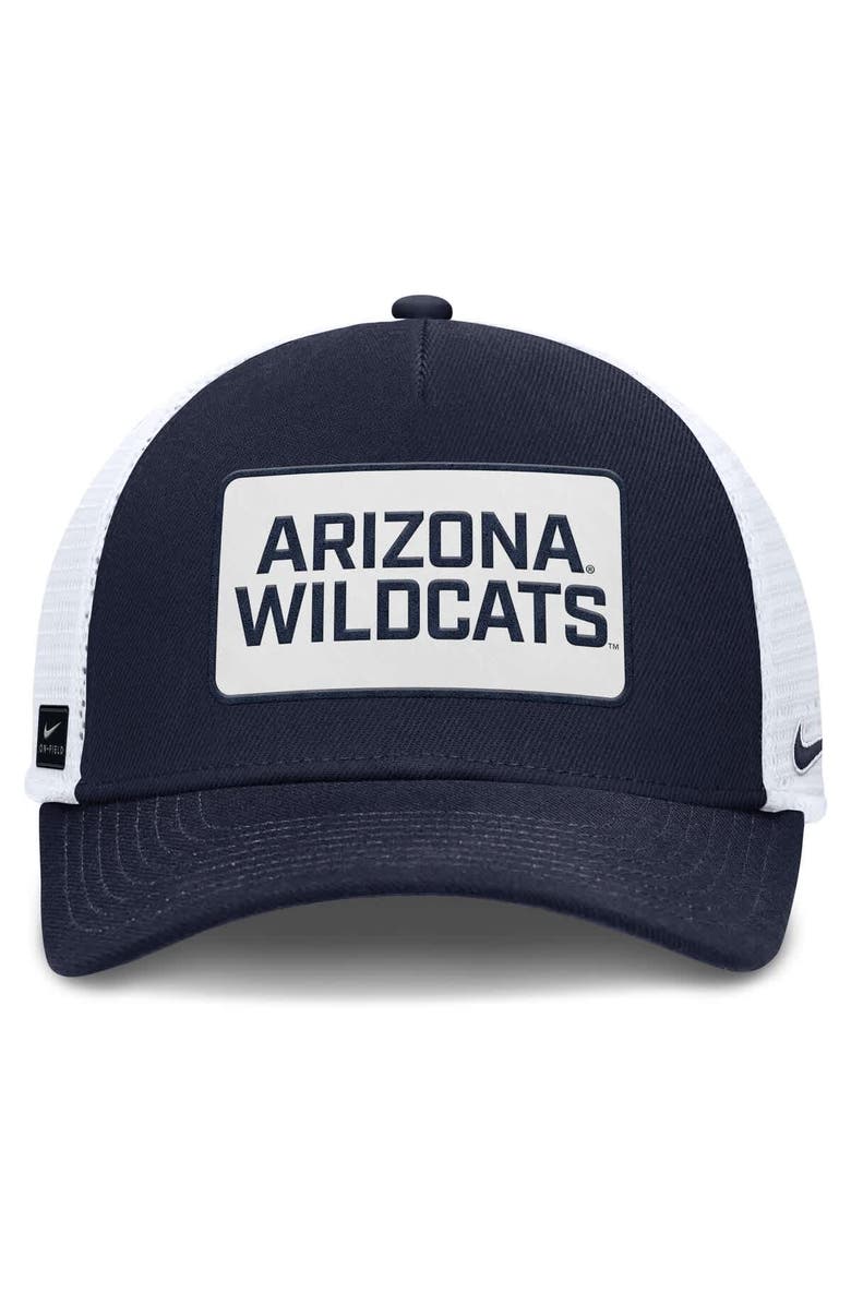 Nike Men's Nike Navy/White Arizona Wildcats 2025 On-Field Rise Patch Trucker Adjustable Hat, Alternate, color, Navy