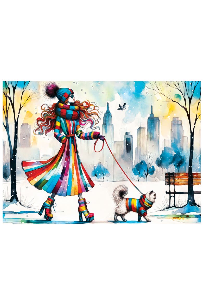 Fashionista and Feline 1000 Piece Puzzle, Alternate, color, Multicolor