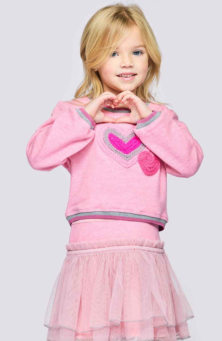 Baby Sara Kids' Heart Tutu Dress, Alternate, color, Pink