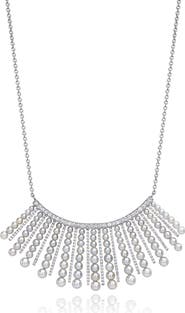 Mindi Mond Cultured Pearl Spoke Frontal Necklace