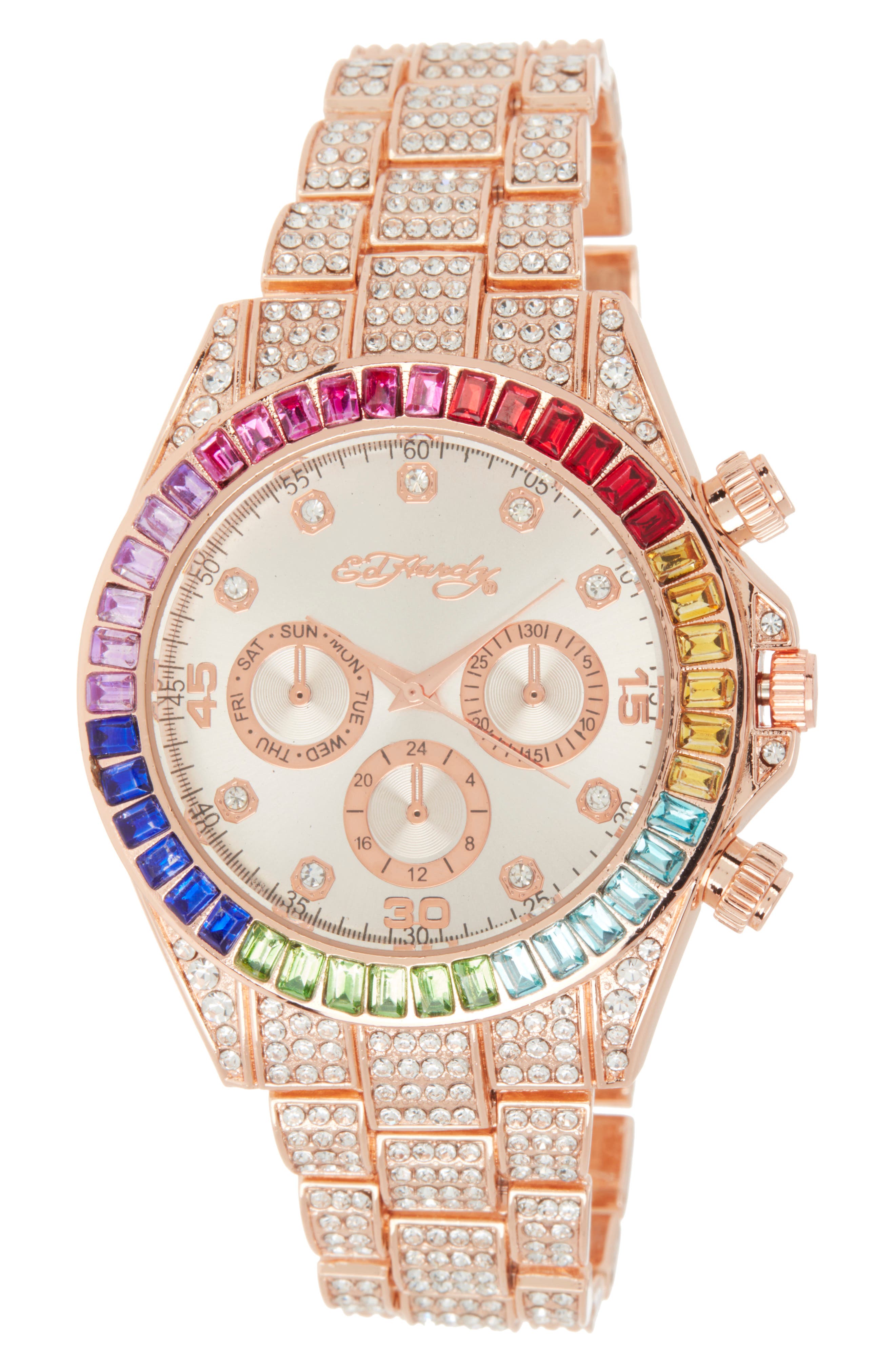 I TOUCH Crystal Bracelet Watch, 40mm x 47.5mm
