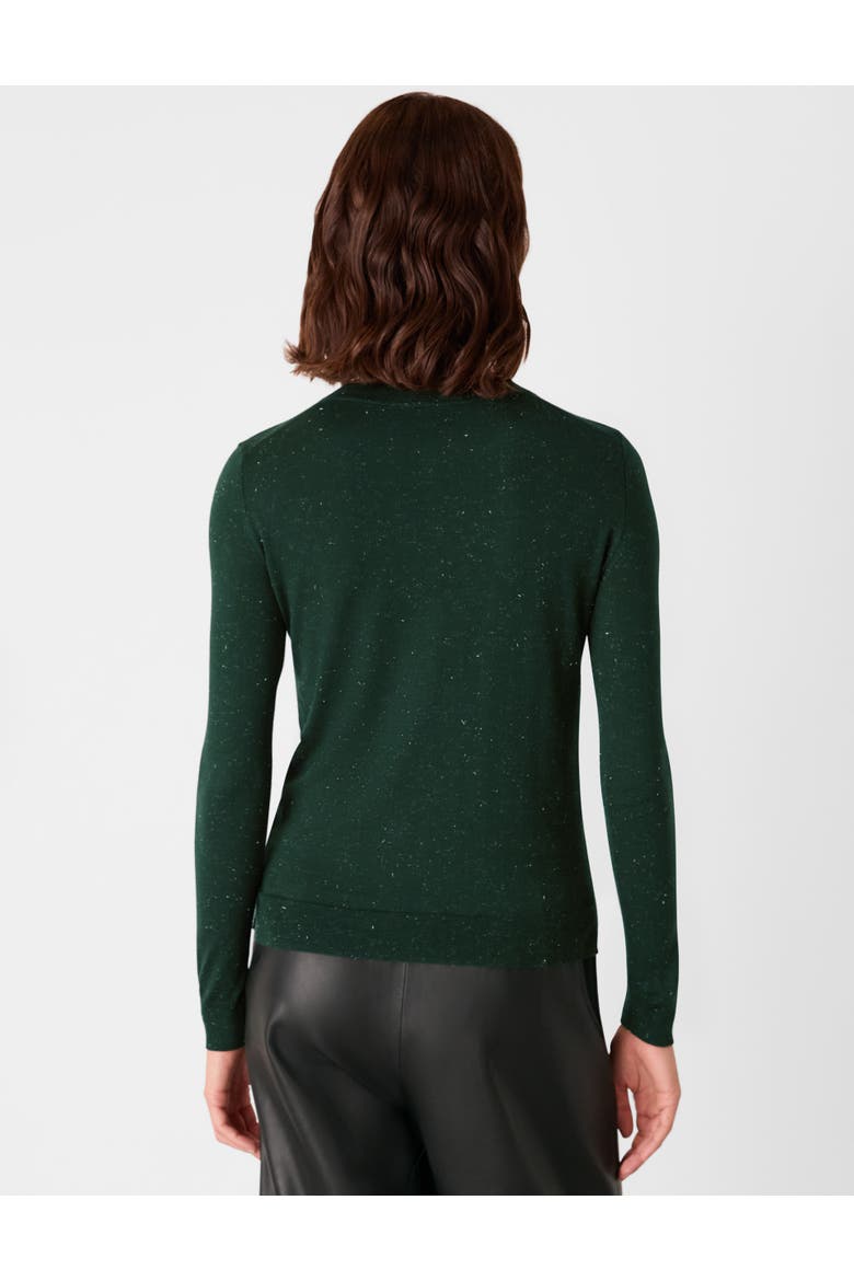 Annie Sparkle Crew Neck Top, Alternate, color, Dark Green