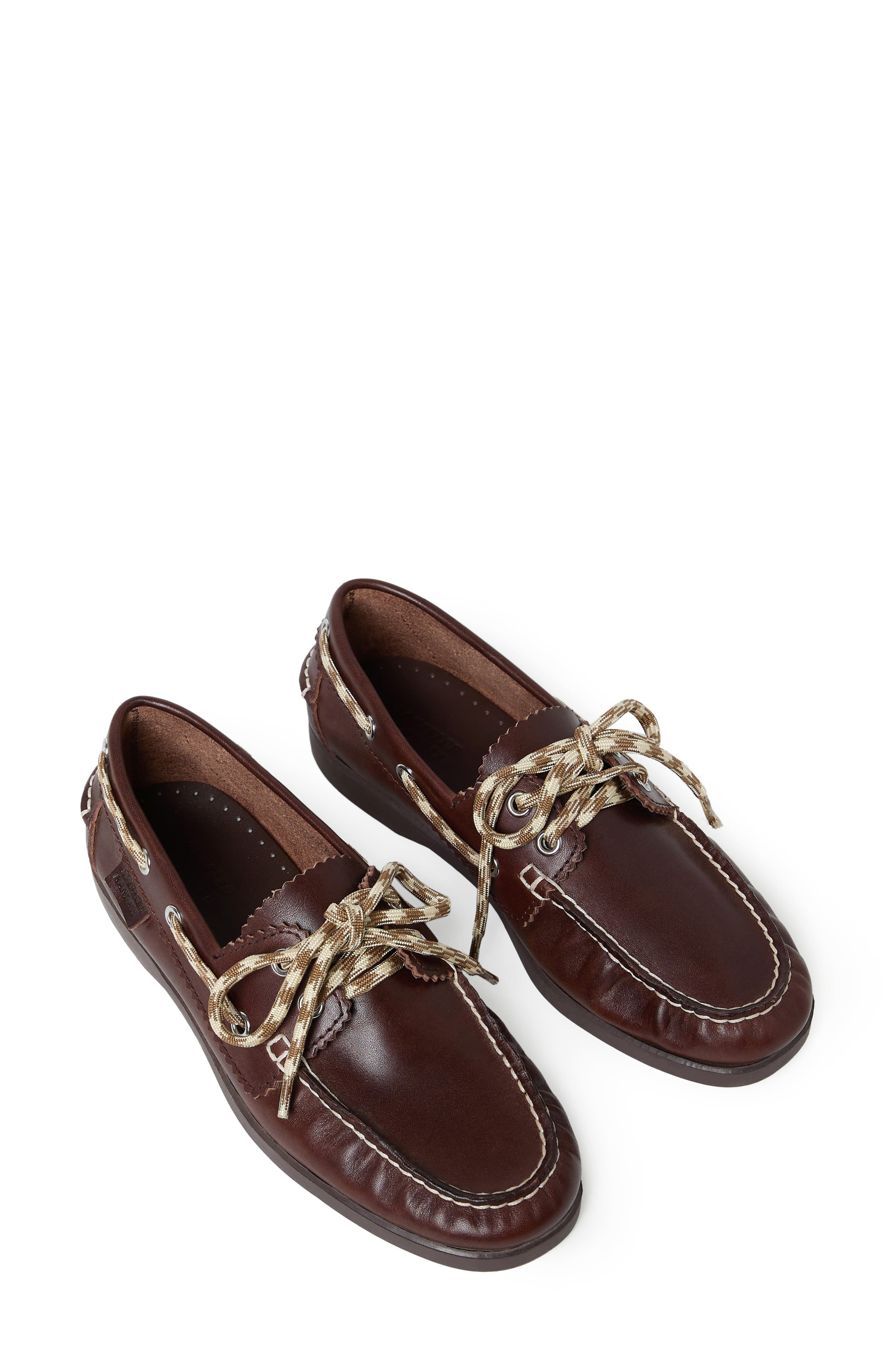 Loeffler Randall Franco Boat Shoe, Alternate, color, Espresso/ Brown/ Butter