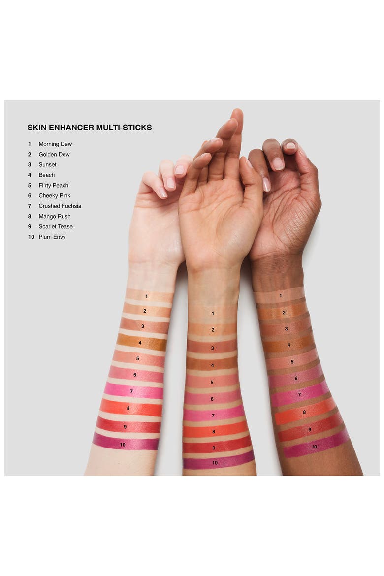Skin Enhancer Blush, Bronzer & Highlighter Multi-Stick, Alternate, color, SCARLET TEASE