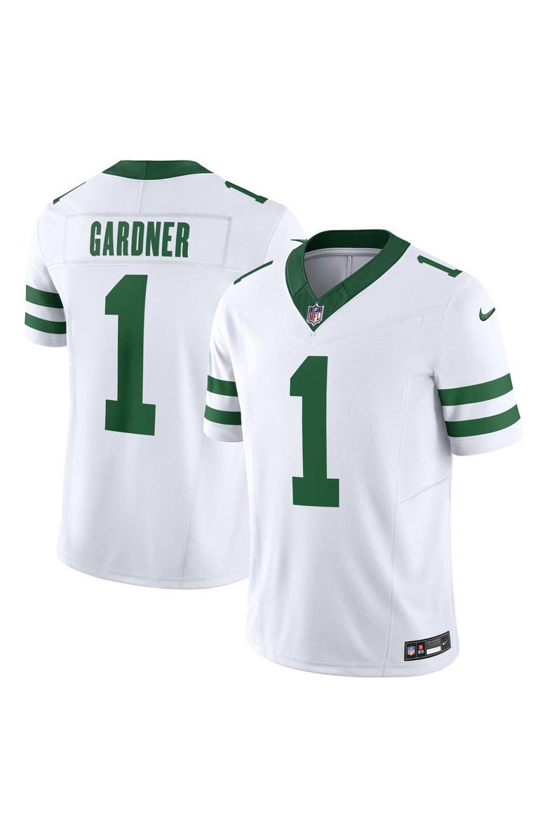 Nike Men's Nike Ahmad Sauce Gardner White New York Jets Vapor F.U.S.E. Limited Jersey, Main, color, White