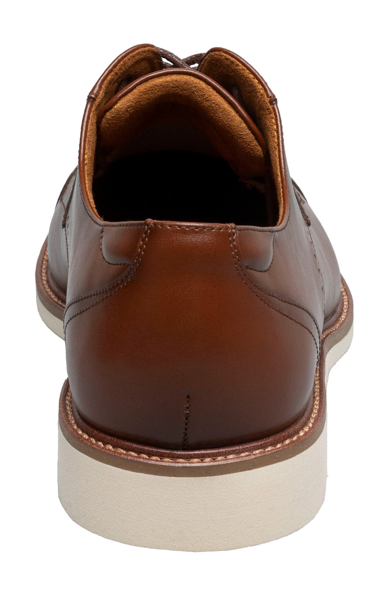 Vinson Plaid Toe Derby, Alternate, color, COGNAC