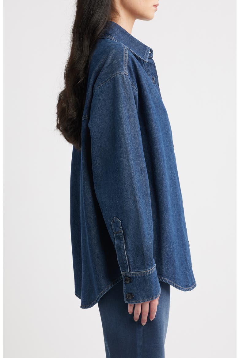 Addison Button Up Overshirt, Alternate, color, INKWELL AURA