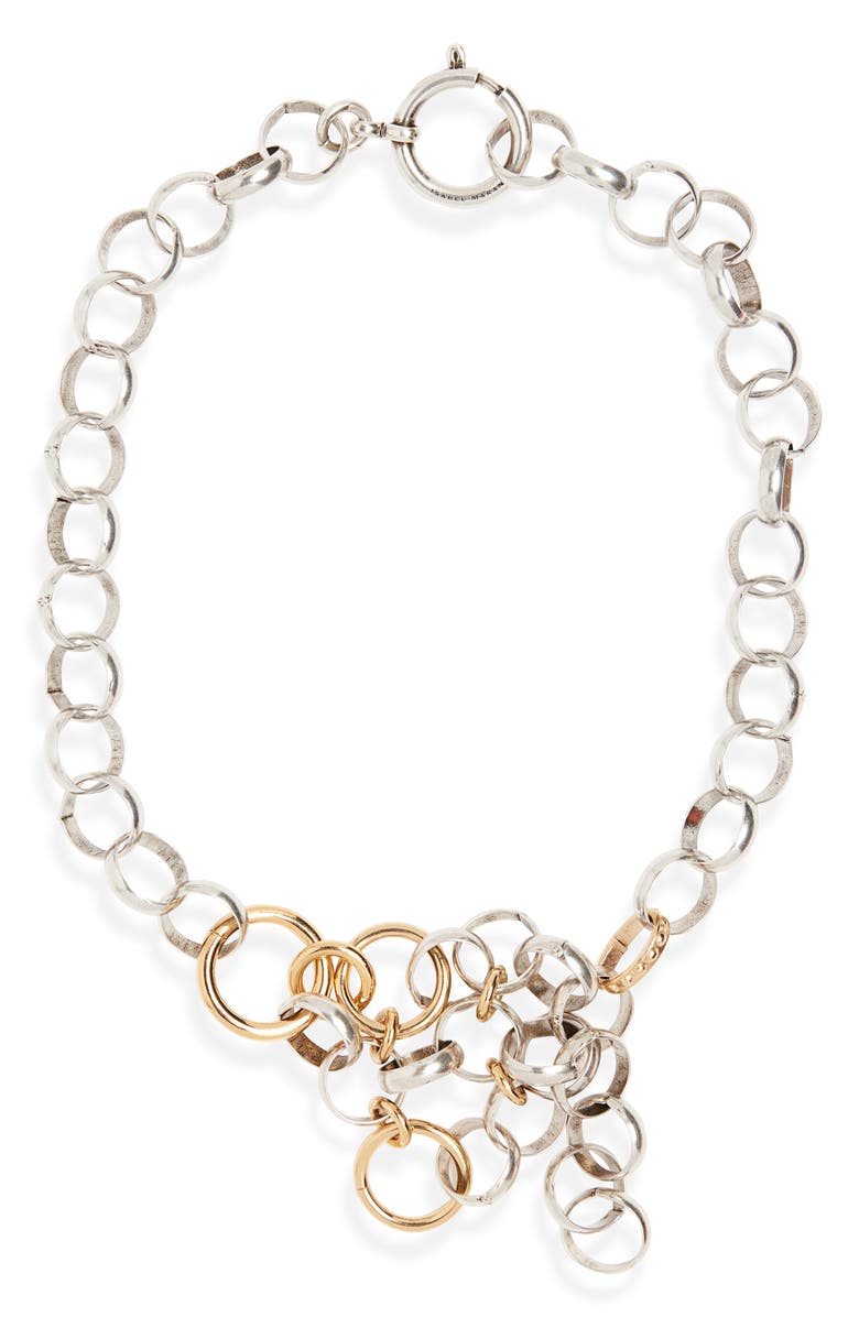 Isabel Marant Stunning Mixed Metal Necklace, Main, color,