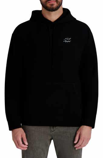 KARL LAGERFELD PARIS Textured Pullover Hoodie