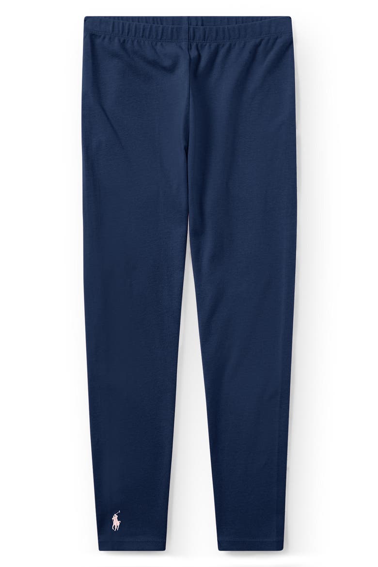 Cotton Leggings, Main, color, REFINED NAVY