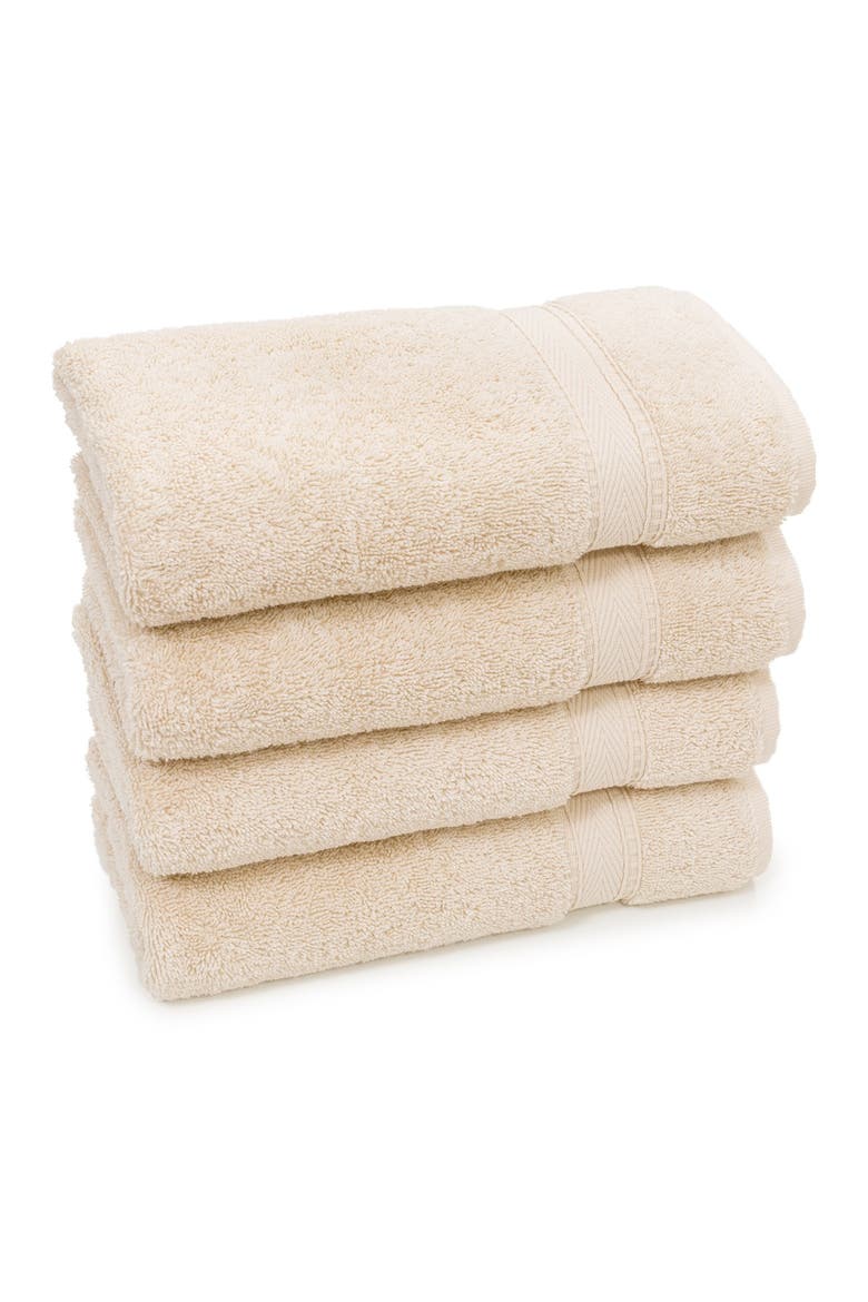 Sinemis Terry Hand Towels - Set of 4 - Beige, Alternate, color, BEIGE