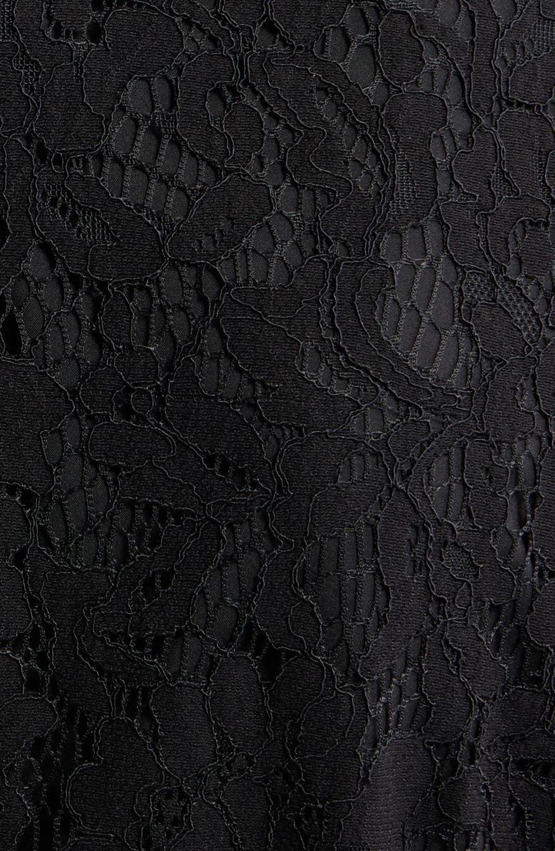 Anne Klein Long Sleeve Lace Shirtdress, Alternate, color, Anne Black