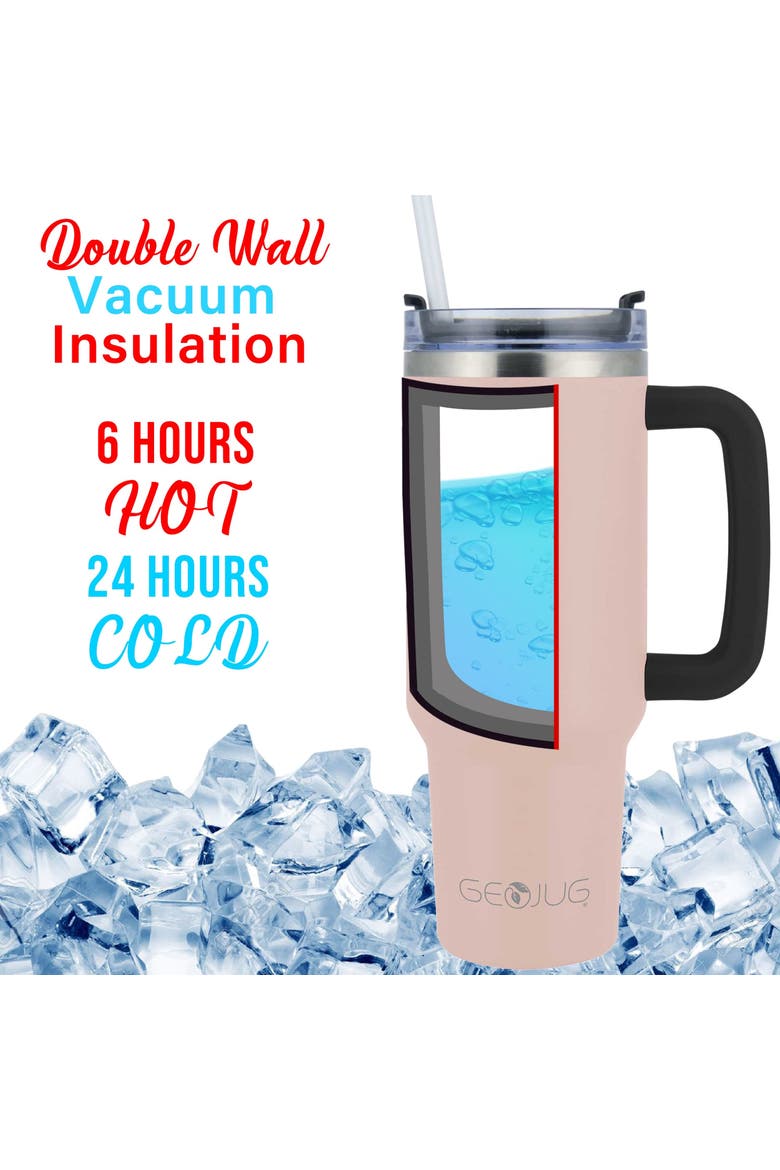 40oz Insulated Stainless Steel Tumbler Cup, Alternate, color, Pink